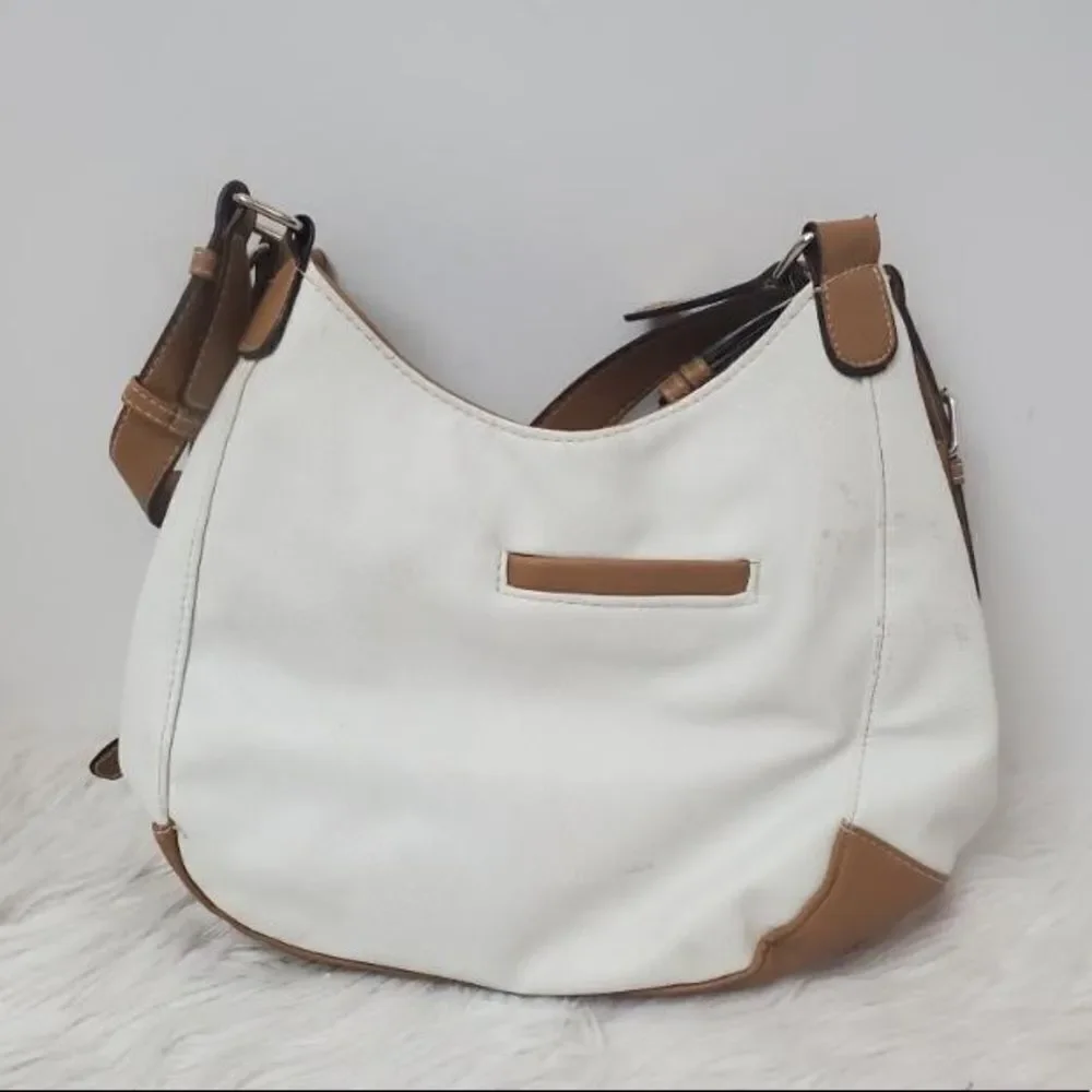 ROSETTTI WHITE & BROWN HOBO BAG